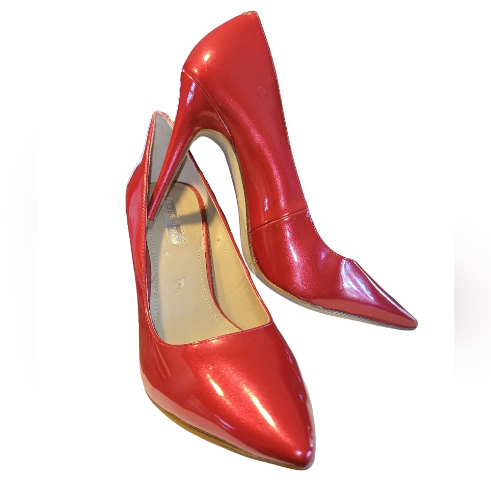 Bcbgeneration Red Metallic Pointed Toe Stiletto P… - image 4